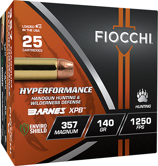 Fiocchi 357BA Hyperformance  357Mag 140gr XPB 25 Per Box/8 Case