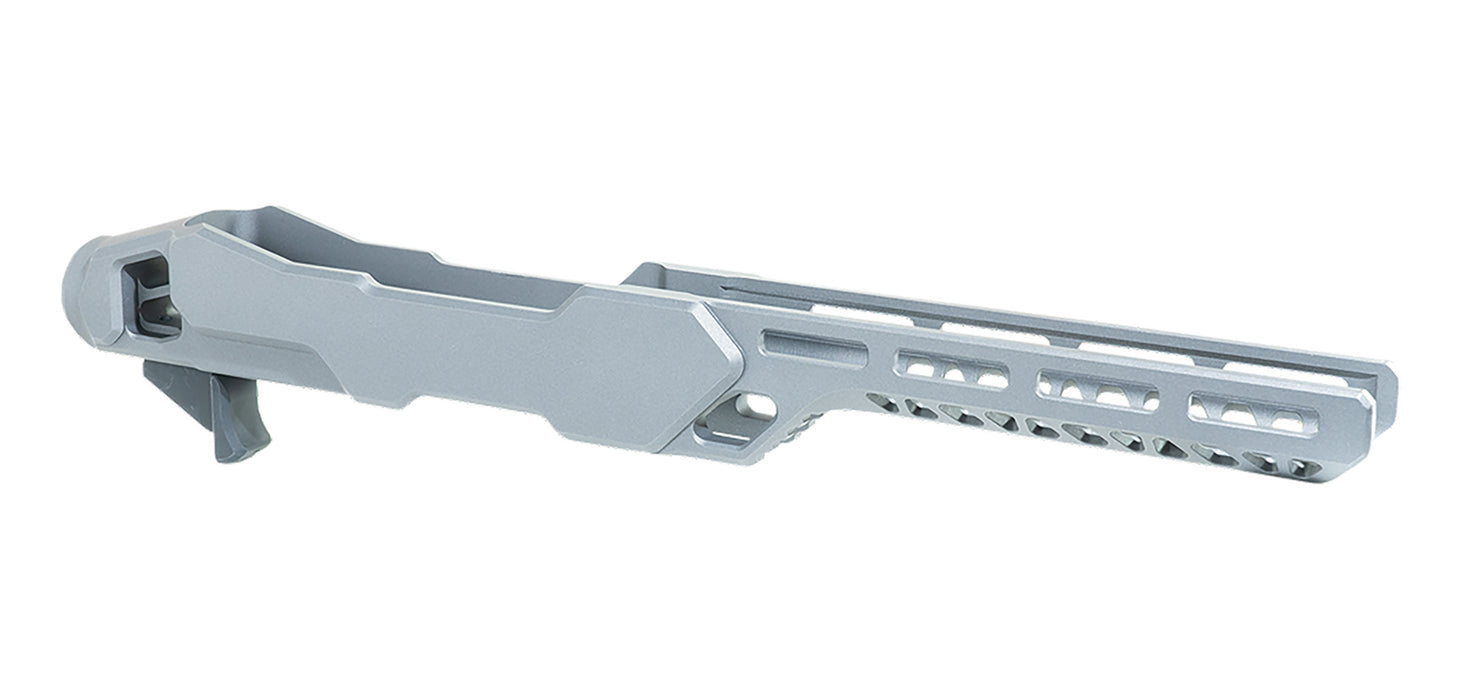 Timber Creek Outdoors ERC1022T Enforcer Rifle Chassis Tungsten Aluminum Fits Ruger 10/22 Compatible w/ MSR Buffer Tubes