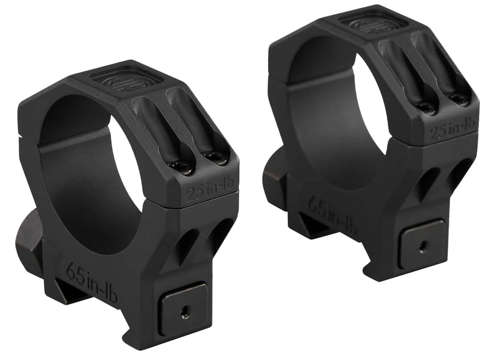 Sig Sauer Electro-Optics SOA63002 Alpha 6 Scope Ring Set Black Stainless Steel 30mm Tube Medium