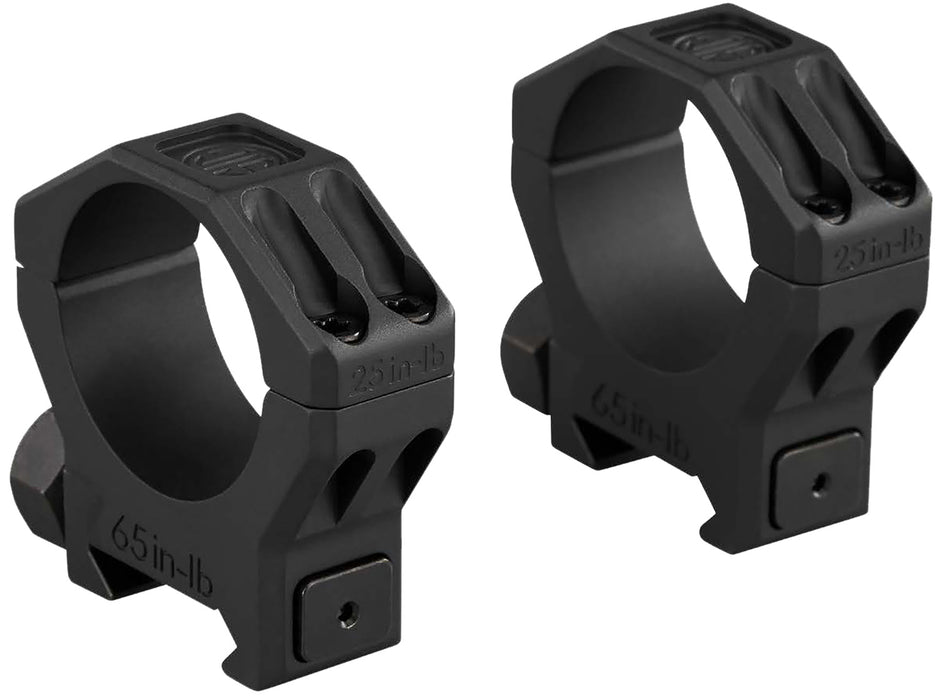 Sig Sauer Electro-Optics SOA63003 Alpha 6 Scope Ring Set Black Stainless Steel 30mm Tube High