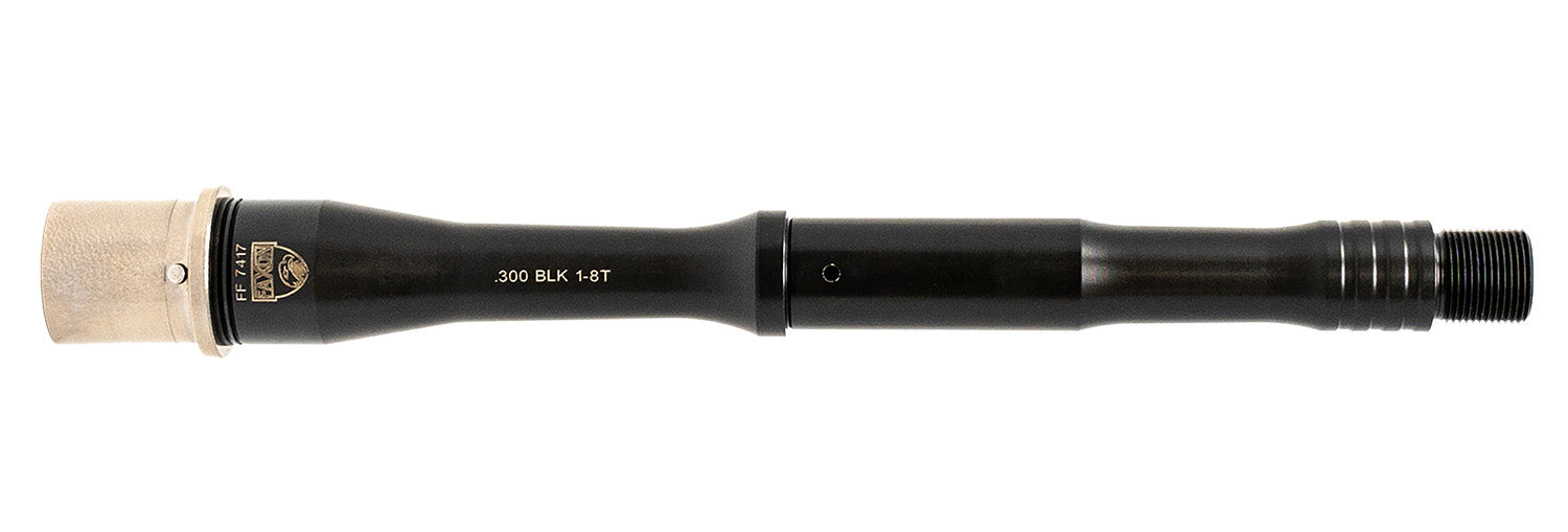 Faxon Firearms 15B38P9NGQ5RNP3  Match 300 Blackout 9" Black Nitride 416-R Stainless Steel Barrel