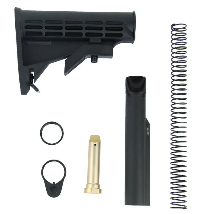 TacFire MAR084 Mil-Spec M4 Stock Kit Black