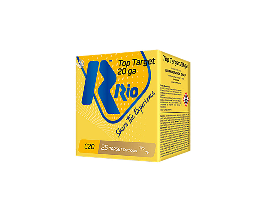 Rio Ammunition TT2075 Top Target  20Gauge 2.75" 7/8oz 7.5Shot 25 Per Box/10 Case