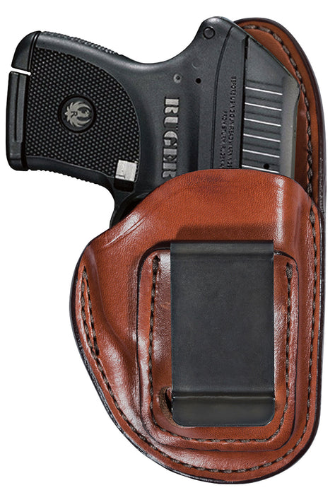 Bianchi 19235 100 Professional  IWB Size 11 Tan Leather Belt Clip Compatible w/Glock 19/23/Ruger Security-9 Belt 1.75" Wide Left Hand