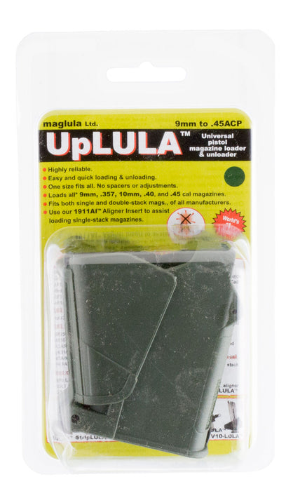 Maglula UP60DG UpLULA Loader & Unloader Double Stack Single Stack Dark Green Polymer 9mm Luger/45 ACP Pistols