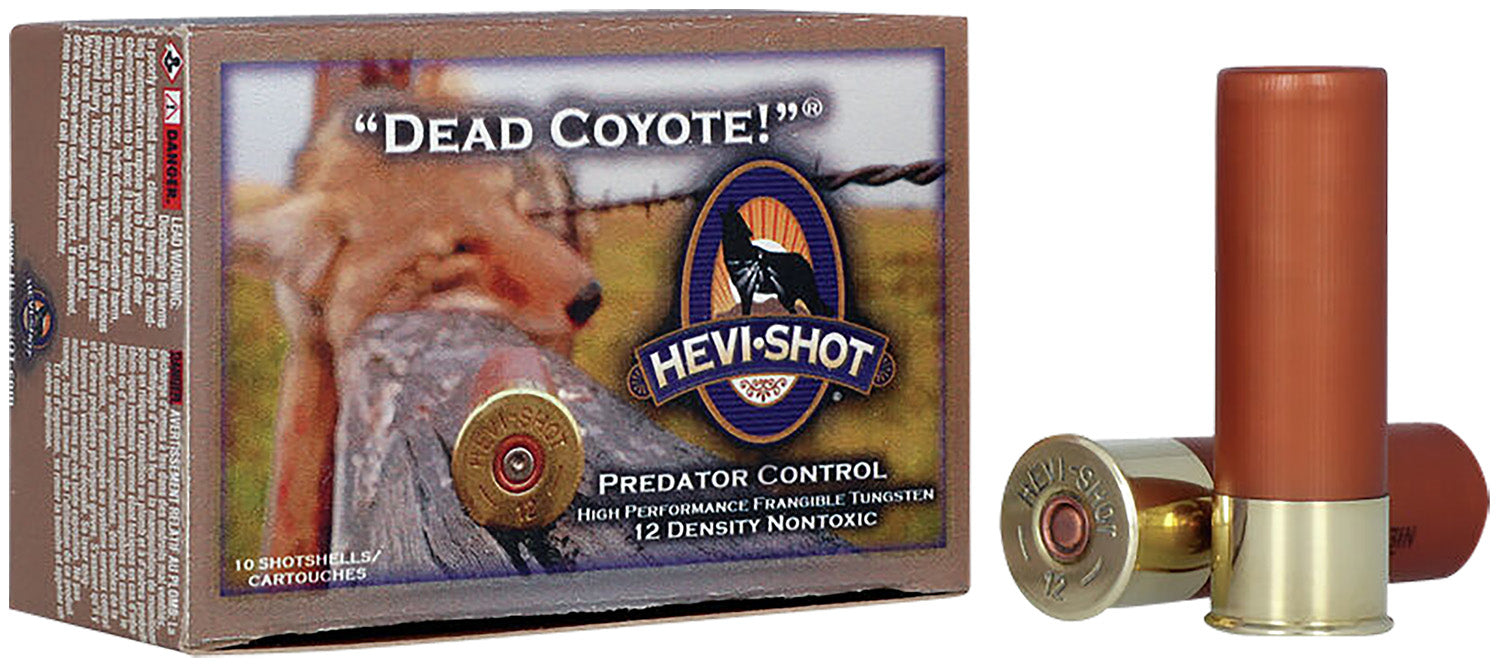 HEVI-Shot HS43030 Dead Coyote  12 Gauge 3" 1 1/2 oz Tungsten T Shot 10 Per Box/10 Cs