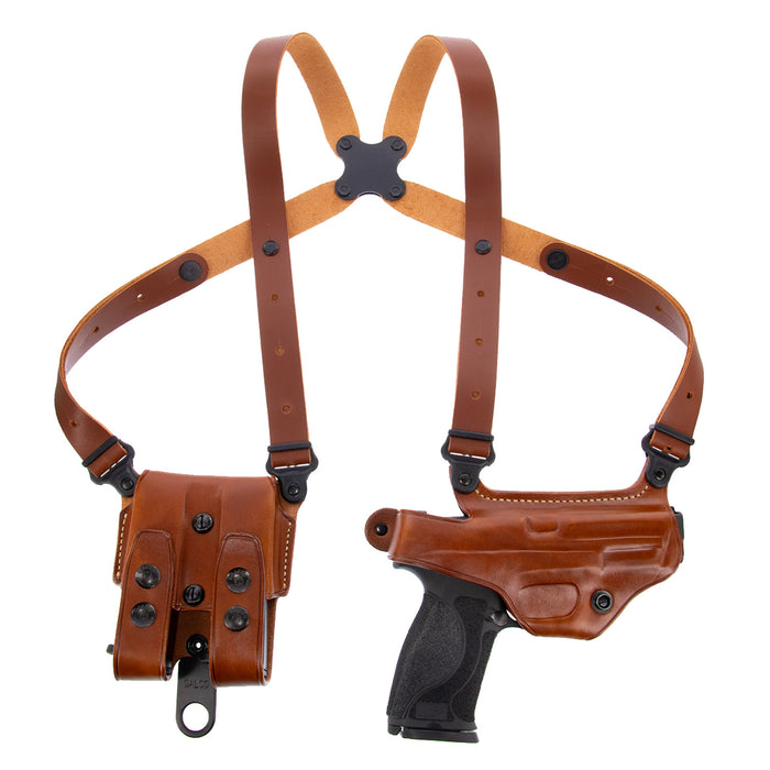 Galco MC446 Miami Classic Shoulder System Size Fits Chest Up To 56" Tan Leather Fits Springfield XD Fits Springfield XD Mod. 2 Right Hand