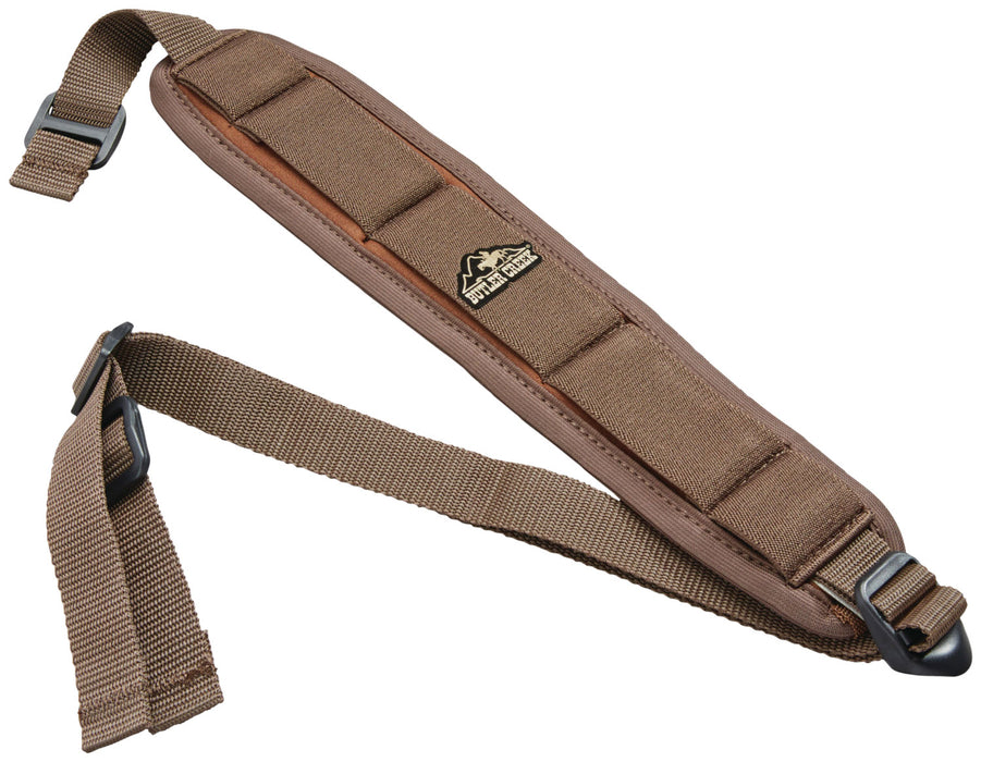 Butler Creek 180015 Comfort Stretch Rifle Sling Brown Neoprene w/Non-Slip Grippers 20"-46" OAL 2.50" Wide Adjustable Design