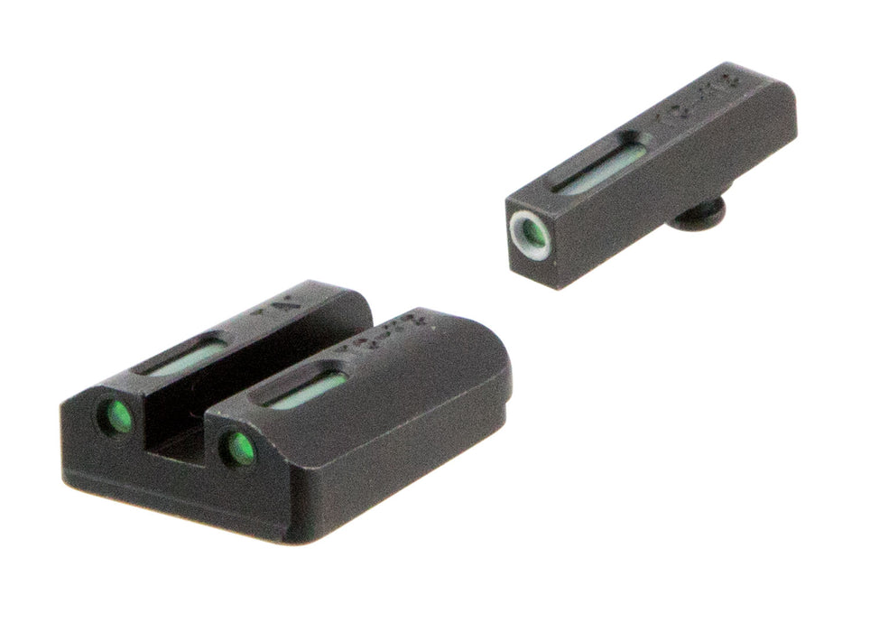 TruGlo TG13TA2A TFX  Black | Green Tritium & Fiber Optic White Outline Front Sight Green Tritium & Fiber Optic Rear Sight