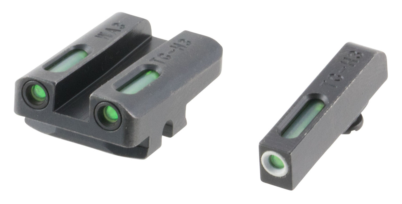 TruGlo TG13WA3A TFX  Black | Green Tritium & Fiber Optic White Outline Front Sight Green Tritium & Fiber Optic Rear Sight