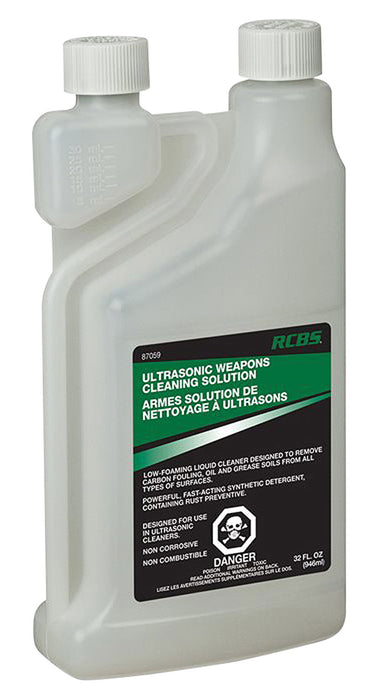 RCBS 87059 Ultrasonic Weapons Cleaning Solution Cleans Lubricates Protects 32 oz. Bottle