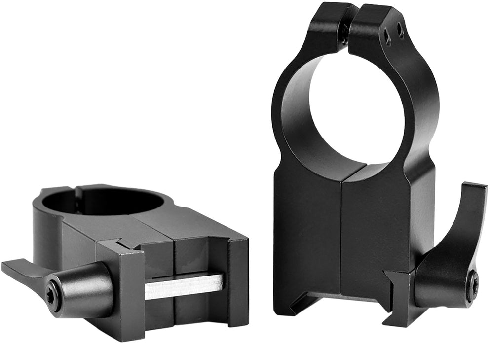 Warne 204LM Vertical Rings Maxima Matte Black 1" Ultra High Quick Detach 0 MOA