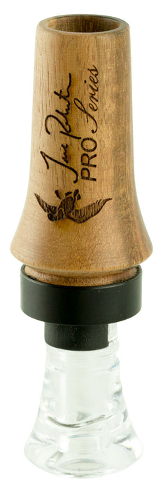 Duck Commander DCPROTW Jase Pro Series  Double Reed Mallard Hen Sounds Attracts Ducks Natural Tigerwood