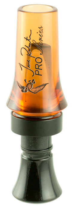 Duck Commander DCPROAO Jase Pro Series  Open Call Double Reed Mallard Hen Sounds Attracts Ducks Orange Acrylic