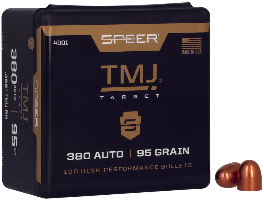 Speer 4001 TMJ  380 ACP .355 95 gr Total Metal Jacket 100 Per Box/ 5 Case