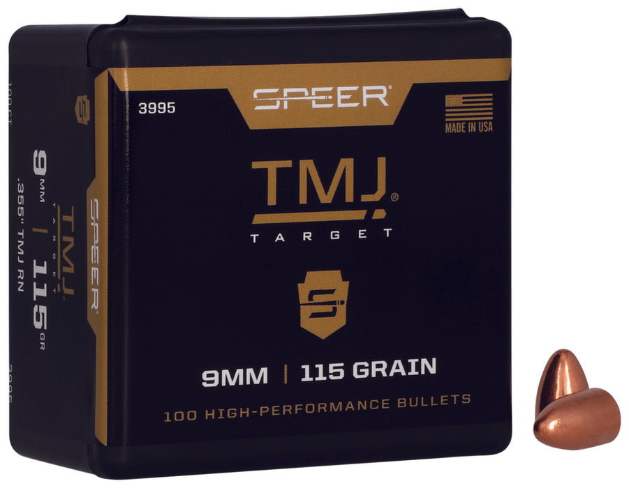 Speer 3995 TMJ  9mm .355 115 gr Total Metal Jacket 100 Per Box/ 5 Case