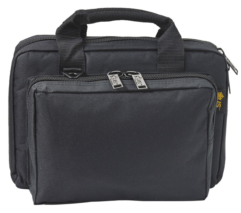 US PeaceKeeper P21105 Mini Range Bag Water Resistant Black 600D Polyester with 8 Mag Pockets, Lockable Zippers & Wraparound Handles 12.75" L x 8.75" H x 3" D Exterior Dimensions