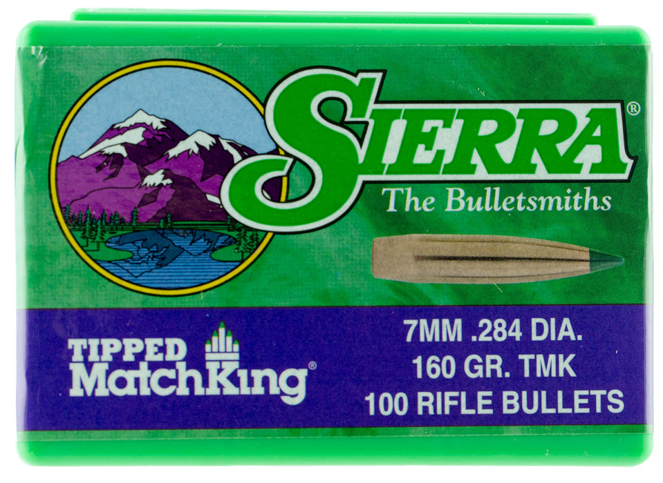 Sierra 7660 Tipped MatchKing  7mm .284 160 gr Tipped MatchKing/ 100 Per Box