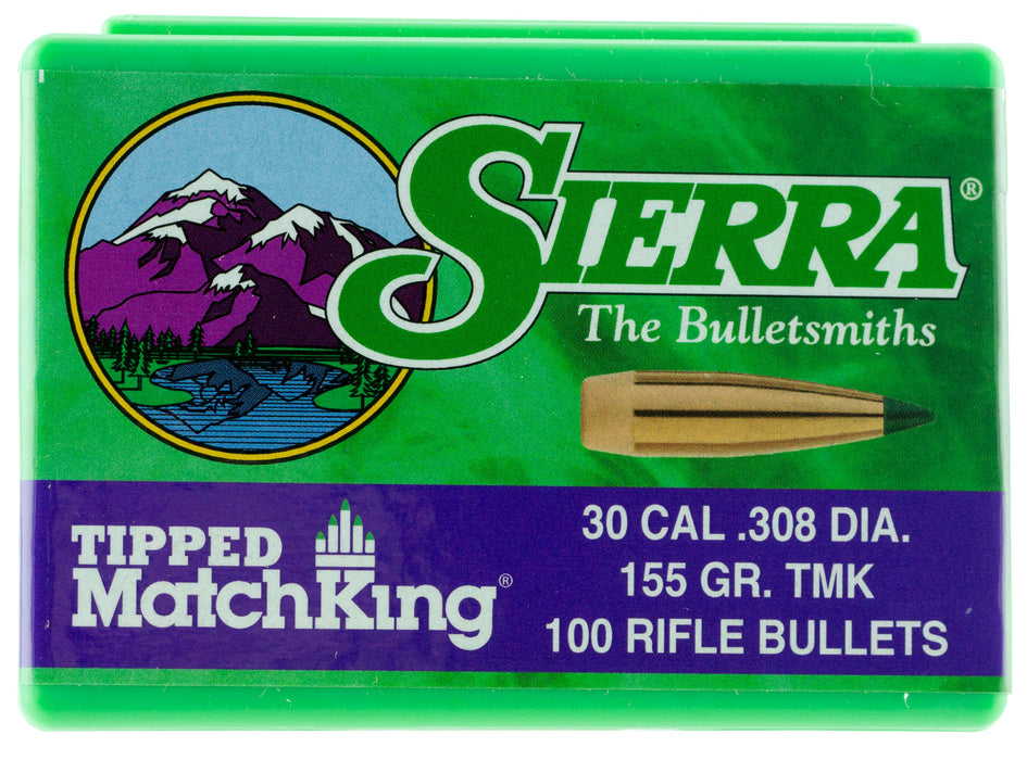 Sierra 7755 Tipped MatchKing  30 Cal .308 155 gr Tipped MatchKing/ 100 Per Box