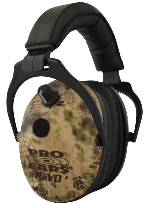 Pro Ears ER300HI ReVO Electronic Muff Polymer 25 dB Over the Head Kryptek Highlander/Black Youth 1 Pair