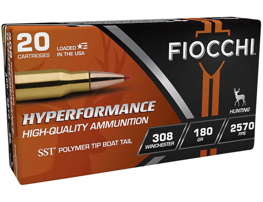 Fiocchi 308HSC Extrema  308 Win 180 gr 2570 fps Super Shock Tip (SST) 20 Bx/10 Cs