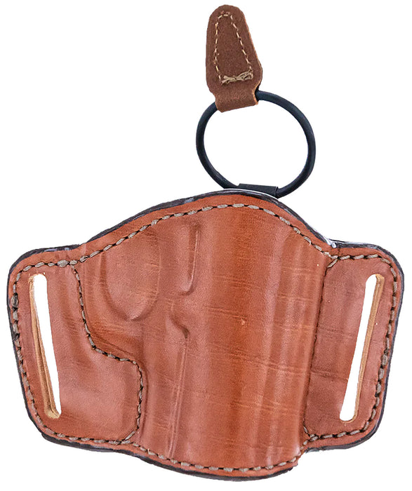 Bianchi 19256 105 Minimalist  OWB Size 14 Tan Leather Belt Slide Compatible w/Sig P365/Glock 42/Bersa Thunder/S&W 1911 Belt Up to 1.75" Wide Right Hand