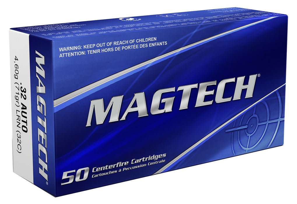 Magtech 32C Range/Training  32 ACP 71 gr 905 fps Lead Round Nose (LRN) 50 Bx/20 Cs