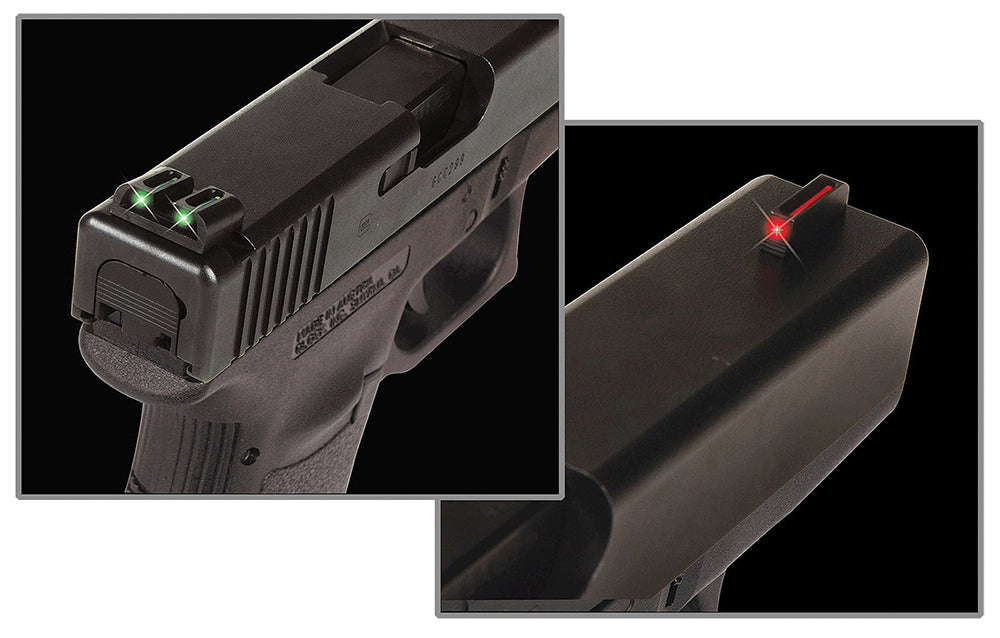 TruGlo TG131MP Fiber-Optic  Black | Red Fiber Optic Front Sight Green Fiber Optic Rear Sight