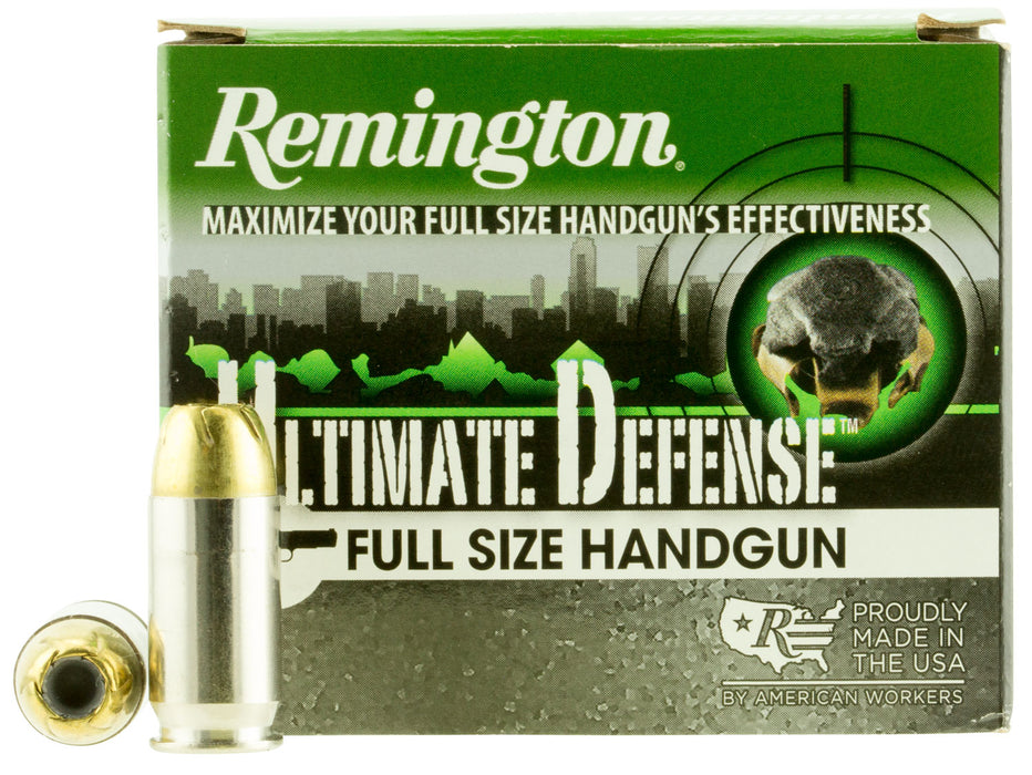 Remington Ammunition 28973 Ultimate Defense  45 ACP +P 185 gr Brass Jacket Hollow Point (BJHP) 20 Per Box/25 Cs
