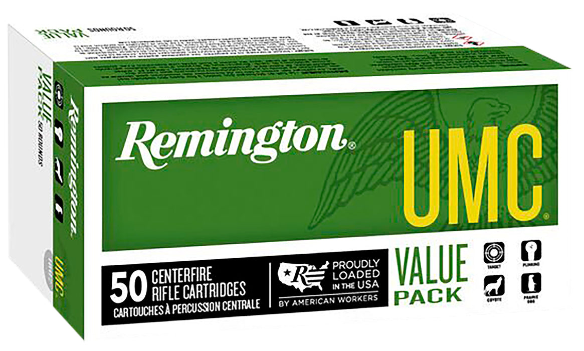 Remington Ammunition 23908 UMC  223 Rem 50 gr Jacketed Hollow Point (JHP) 50 Per Box/8 Cs