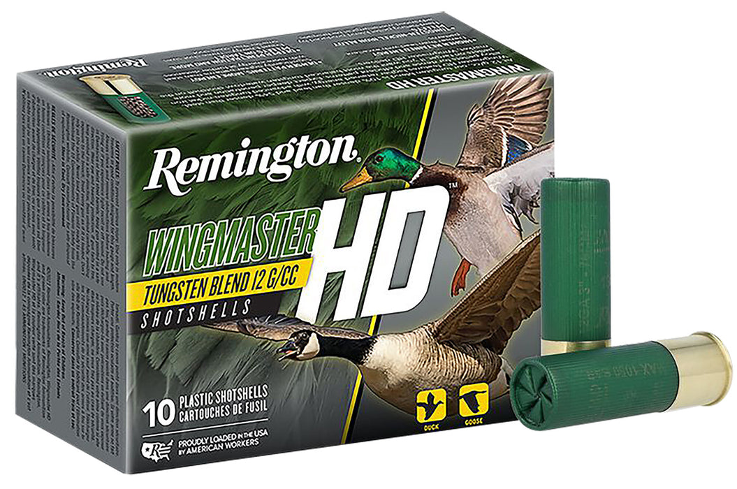 Remington Ammunition 20905 Wingmaster HD  12 Gauge 3" 1 1/2 oz 1300 fps Tungsten Blend 4 Shot 10 Bx/10 Cs