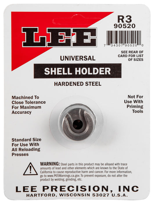Lee Precision 90004 Shell Holder Universal #19R 9mm Luger / 38 ACP / 40 S&W