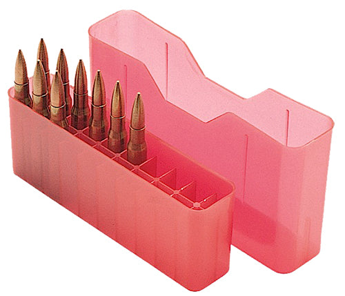 MTM Case-Gard J20XS29 J-20 Slip Top Multi-Caliber Rifle Clear Red Polypropylene 20rd