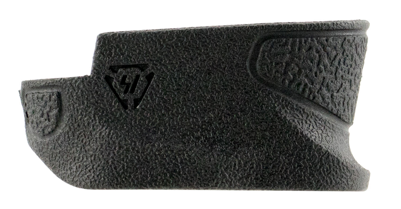 Strike Industries EMPMPS Enhanced Magazine Plate  made of Polymer with Black Finish & Extra Gripping Surface for S&W M&P Shield Magazines (Adds 2rds 9mm Luger, 1rd 40 S&W)