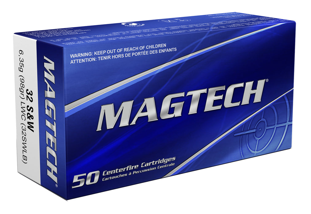 Magtech 32SWLB Range/Training  32 S&W Long 98 gr 682 fps Lead Wadcutter (LDWC) 50 Bx/20 Cs