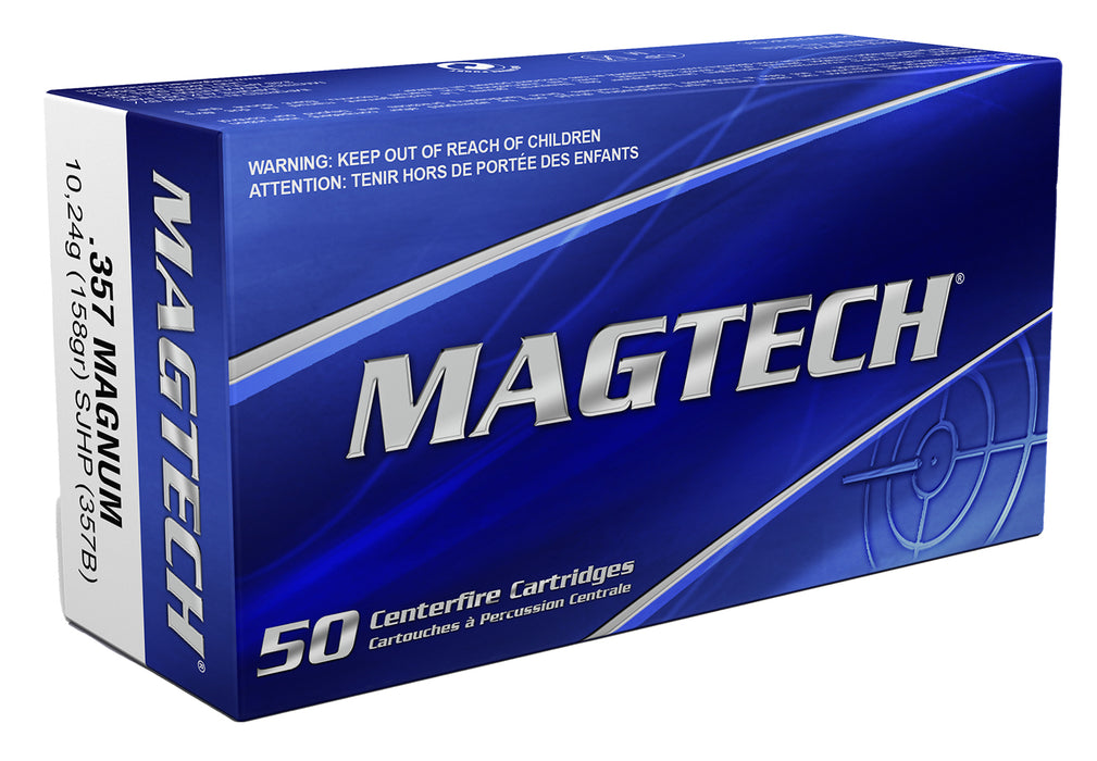 Magtech 357B Range/Training  357 Mag 158 gr 1235 fps Semi-Jacketed Hollow Point (SJHP) 50 Bx/20 Cs