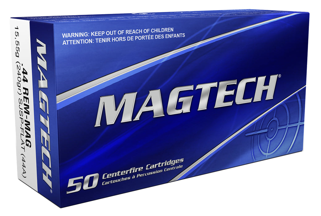 Magtech 44A Range/Training  44 Rem Mag 240 gr 1617 fps Semi-Jacketed Soft Point Flat 50 Bx/20 Cs
