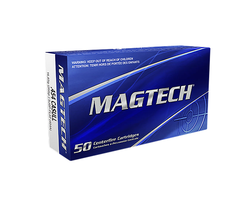 Magtech 454A Range/Training  454 Casull 260 gr 1798 fps Semi-Jacketed Soft Point Flat 20 Bx/50 Cs