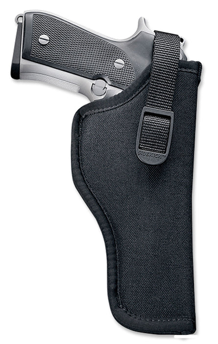 Uncle Mike's 81151 Sidekick Hip Holster OWB Size 15, Black Cordura, Belt Loop, Fits Large Semi-Auto/3.50-4.50" Barrel, Right Hand