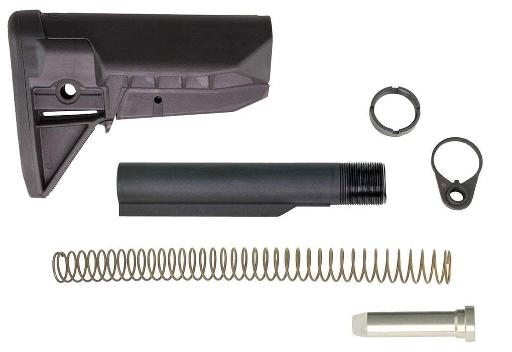 BCM GFSKMOD0SPMD BCMGunfighter Mod 0 Kit Black Synthetic with SOPMOD Widebody Cheekweld for AR-Platform