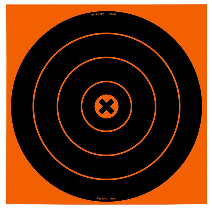 Birchwood Casey 36123 Big Burst Revealing Target Black/Orange Self-Adhesive Paper White 3 Targets