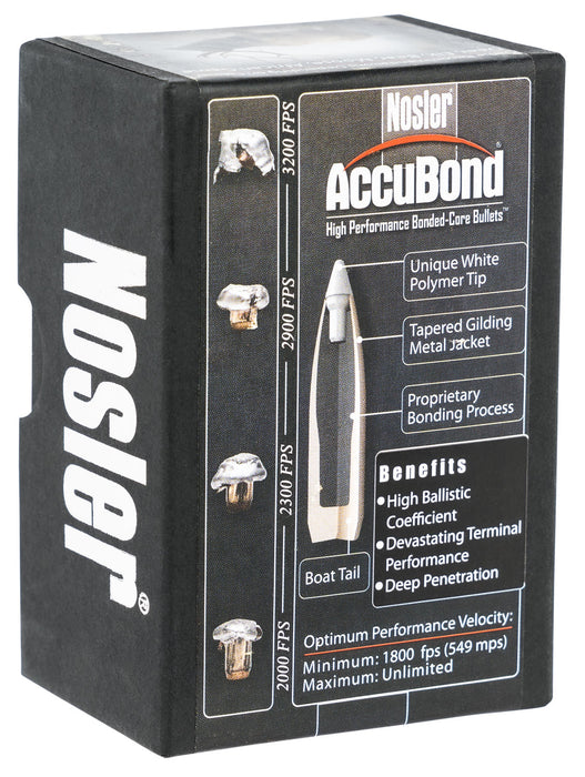 Nosler 56902 AccuBond  6.5 Creedmoor .264 130 gr Spitzer Point/ 50 Per Box