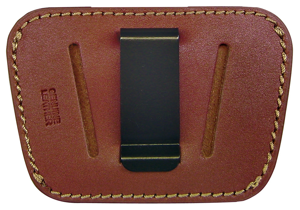 PSP 035 Belt Slide  IWB/OWB Tan Leather Belt Clip/Slide Fits Med/Lg Semi-Auto Ambidextrous