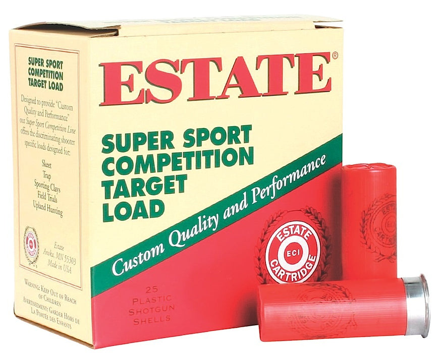 Estate Cartridge SS12L8 Super Sport  12 Gauge 2.75" 1 1/8 oz 1145 fps 8 Shot 25 Bx/10 Cs