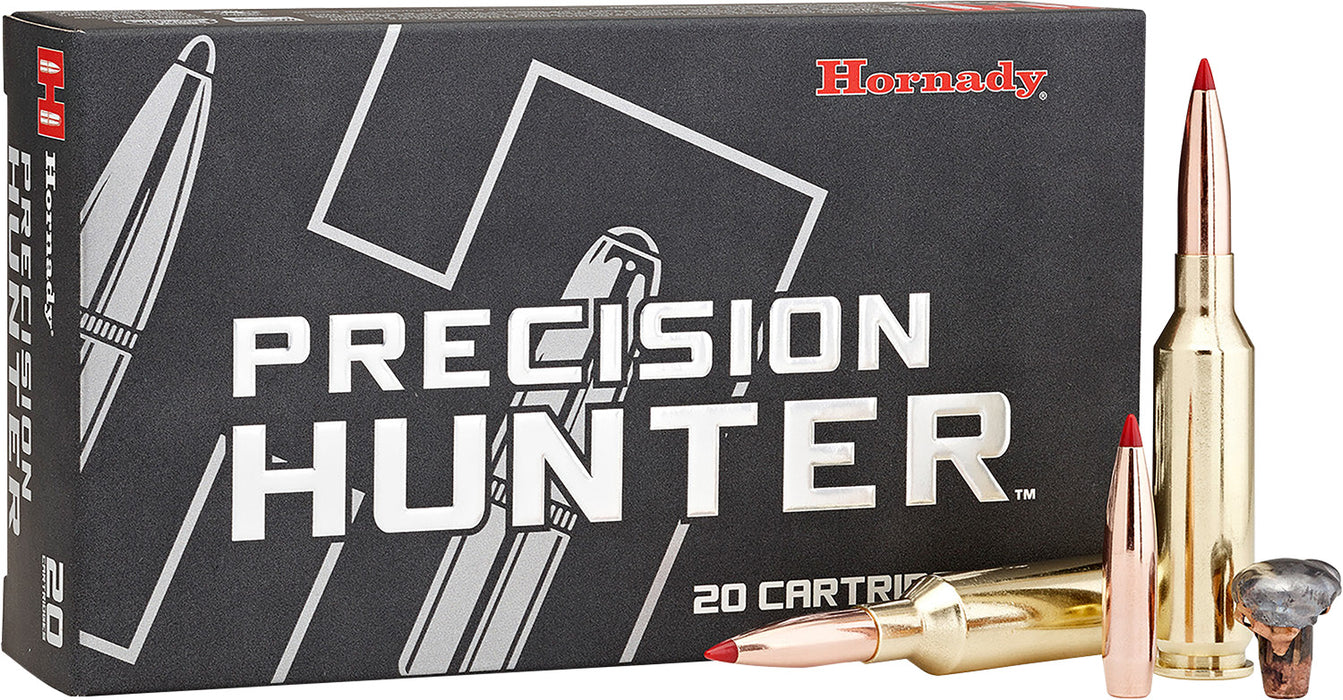 Hornady 82313 Precision Hunter  338 Lapua Mag 270 gr 2800 fps Extremely Low Drag-eXpanding (ELD-X) 20 Bx/10 Cs