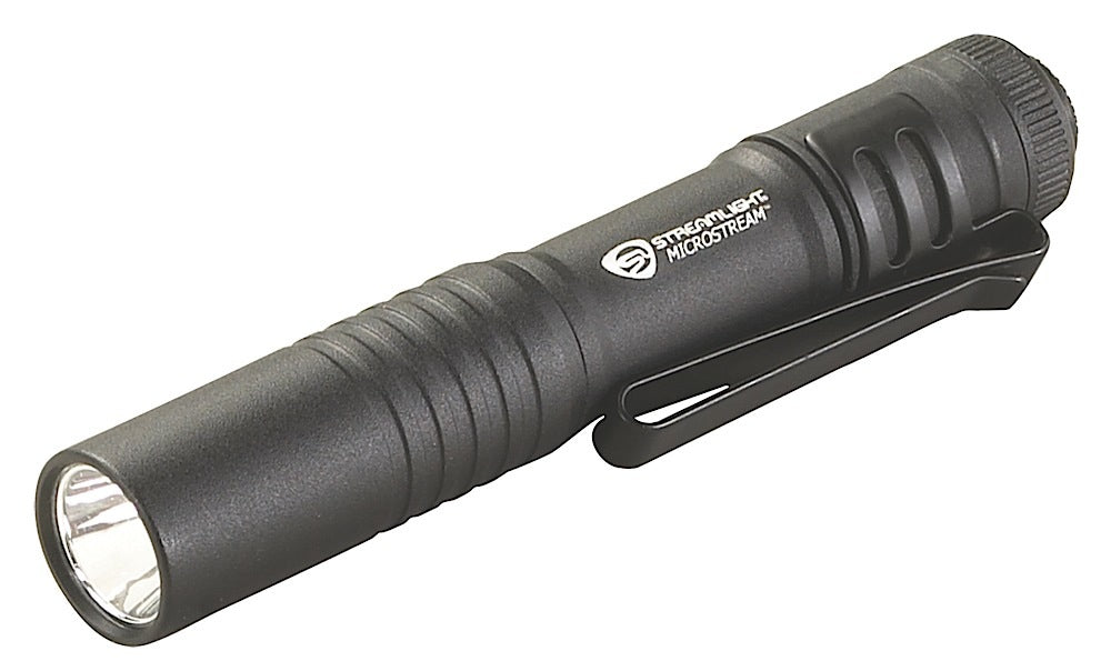 Streamlight 66318 MicroStream Pocket Light  Black Anodized 45 Lumens White C4 LED