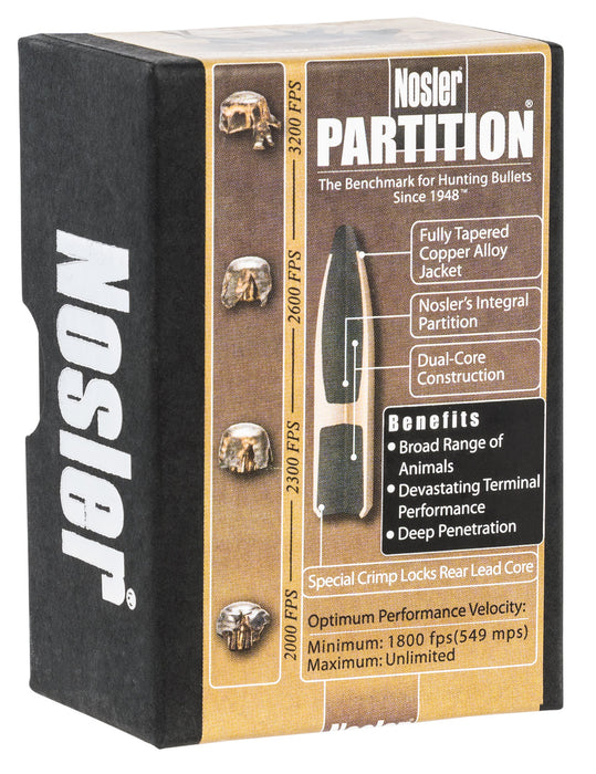 Nosler 16316 Partition  22 Cal .224 60 gr Partition Spitzer/ 50 Per Box