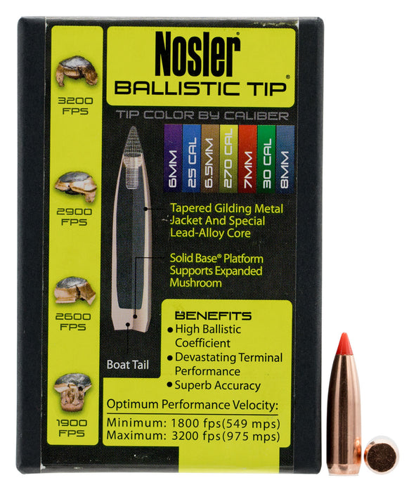 Nosler 28120 Ballistic Tip  7mm .284 120 GR Spitzer/ 50 Per Box