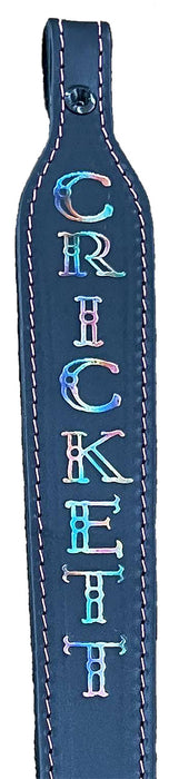 Crickett KSA802 Rifle Sling  Black w/ Pink Stitching Leather, 23" L x 1.75" W
