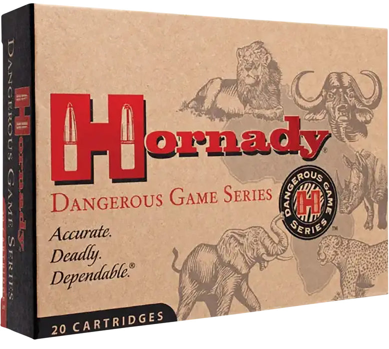 Hornady 82322 Dangerous Game  375 H&H Mag 300 gr 2530 fps Dangerous Game Solid (DGS) 20 Bx/6 Cs